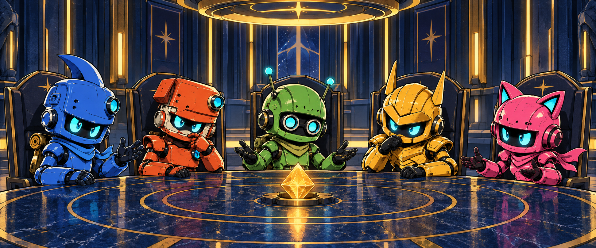 Referencia visual de los robots de la arena V1